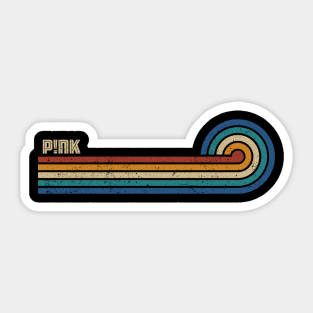 P!NK - Retro Sunset Sticker